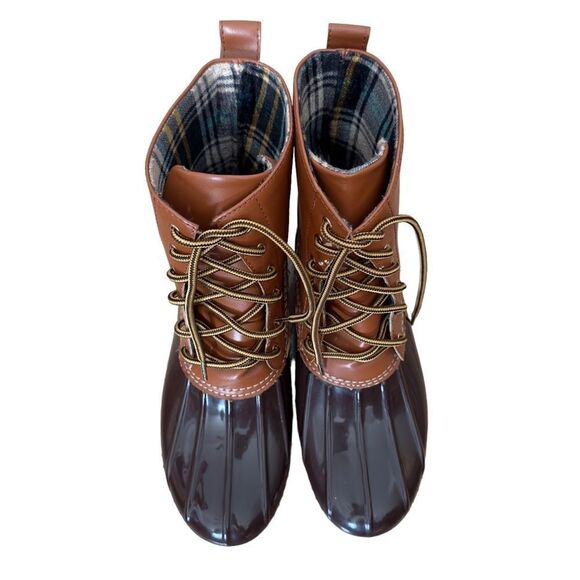 Cape Robbin Muriel Fashion Lace-Up Duck Boots Size 8 - Picture 5 of 16